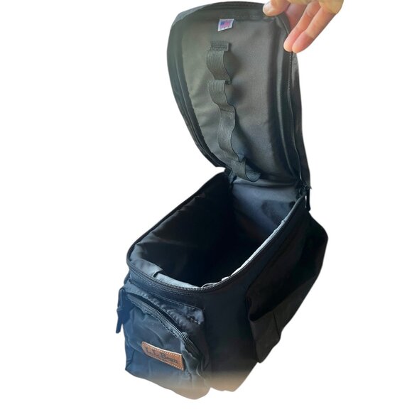 L.L. Bean Other - L.L. Bean Camera Case Padded Black Nylon Bag Elastic and Hook & Loop Straps